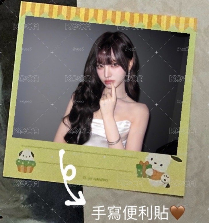 金髮閉眼栗親簽+便利貼🌰🤎｜贈親簽展示相框