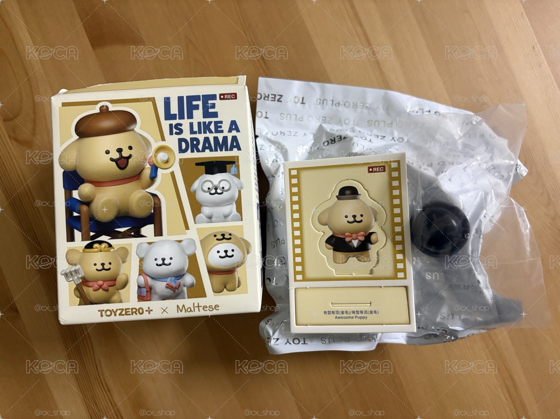【拆盒未拆袋】 線條小狗 人生劇場系列 盒玩 確定款 - 有型有範 金毛 (Awesome Puppy) 有卡