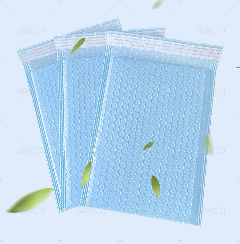 5個奶藍色氣泡袋