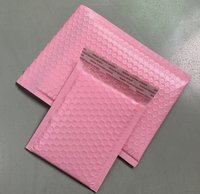 5個粉色氣泡袋