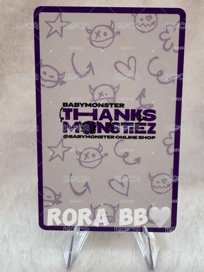 一元起標！ 競標🩵BABYMONSTER RUKA 日區線上商店滿額卡
