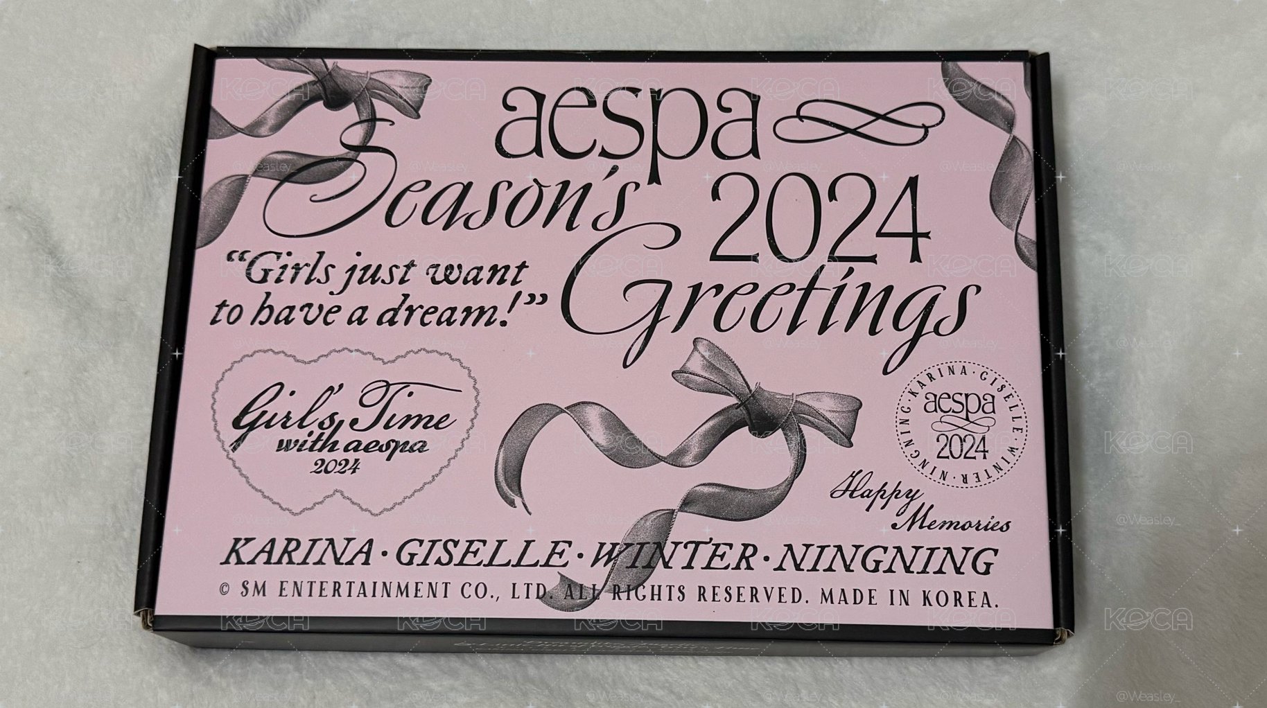 aespa 24年年曆 內容物如圖 （無小卡）