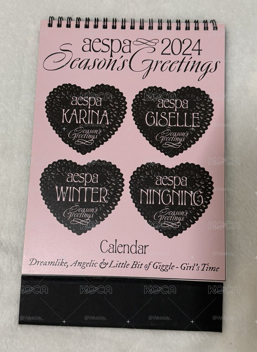 aespa 24年年曆 內容物如圖 （無小卡）