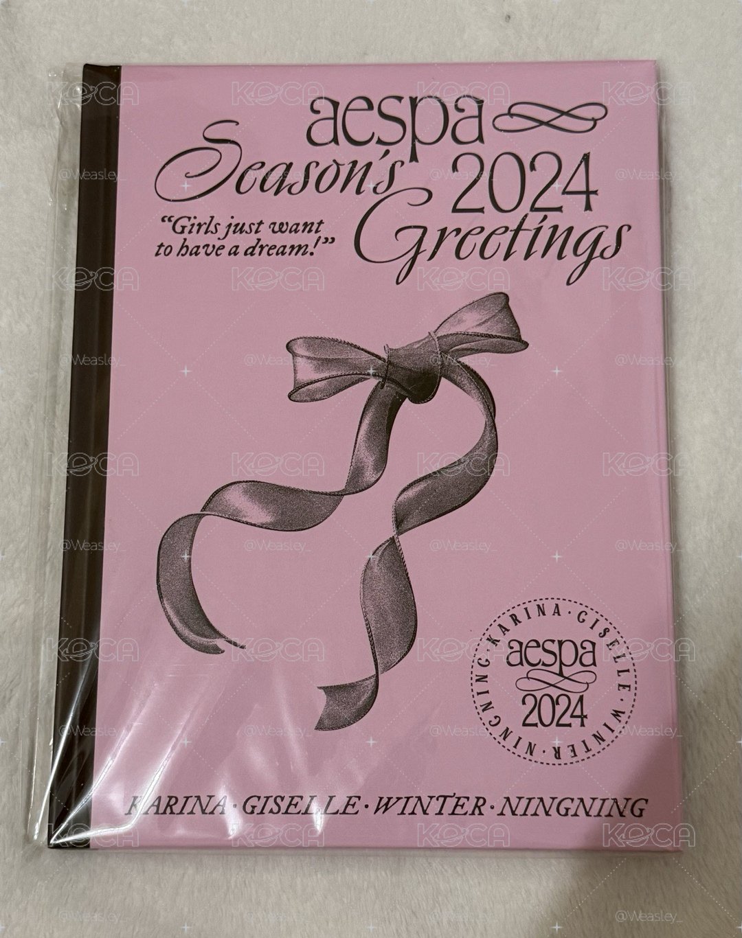 aespa 24年年曆 內容物如圖 （無小卡）