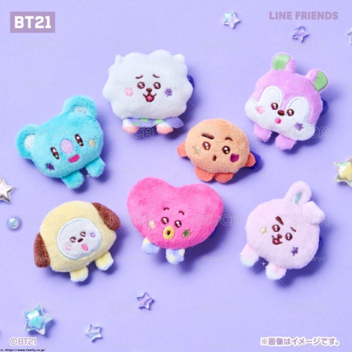 COOKY / BT21 x 日本全家限定 毛絨胸針盲盒 確定款