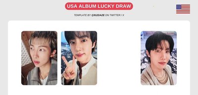 BTS Arirang 美巡場限卡俊錫珍 現貨 #降價售
