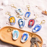 衝浪鯊魚 海灘拖鞋鑰匙圈盲盒