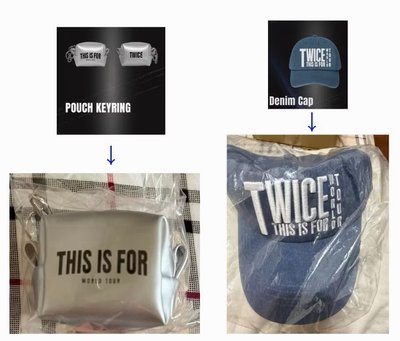 韓國 TWICE THIS IS FOR 世界 巡迴 六巡 演唱會 台北 快閃店 單寧帽 帽子 零錢包 合售 現貨
