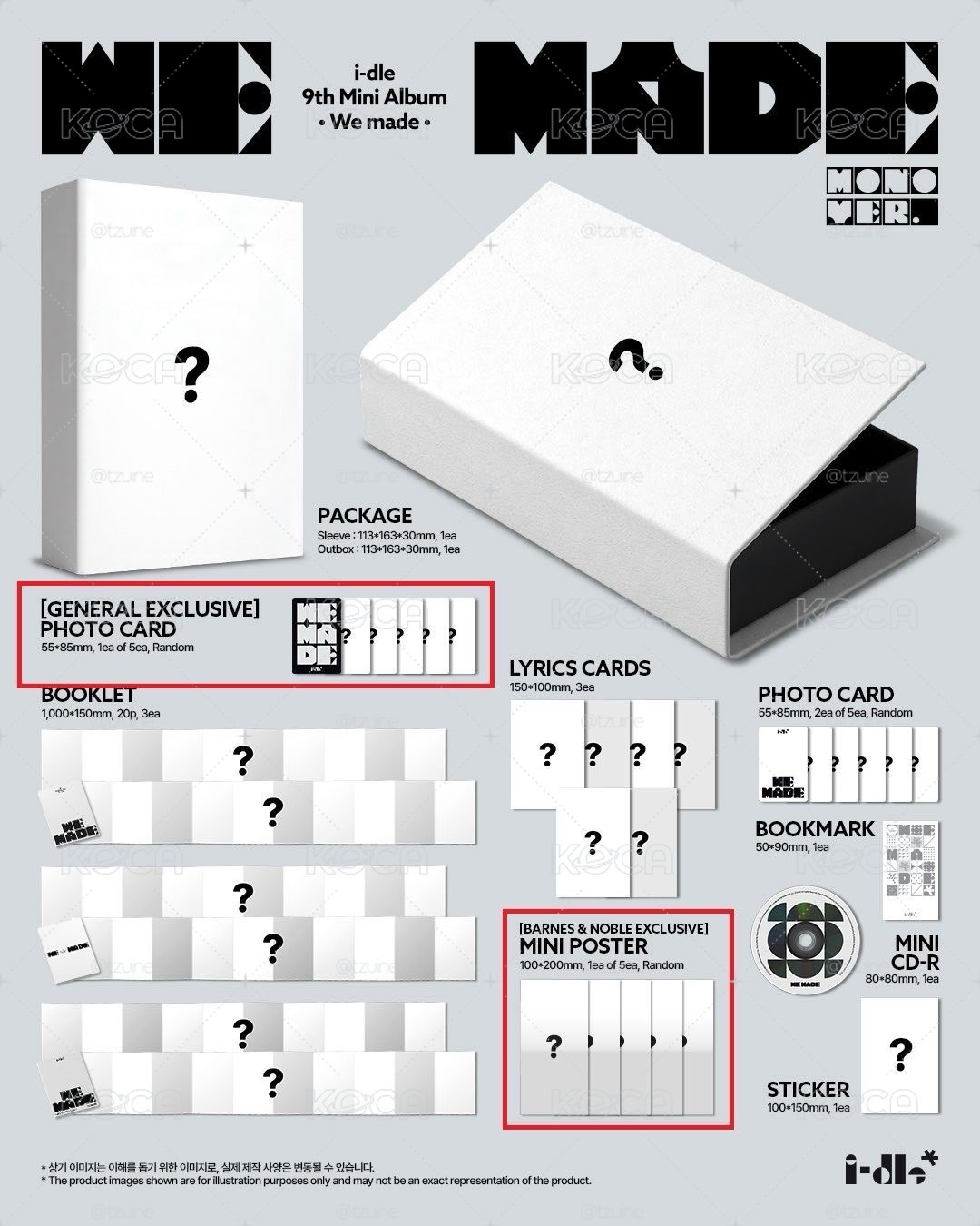 [預購] I-DLE | WE MADE | 美國 Barnes & Nobles 通路 MONO版本未拆專