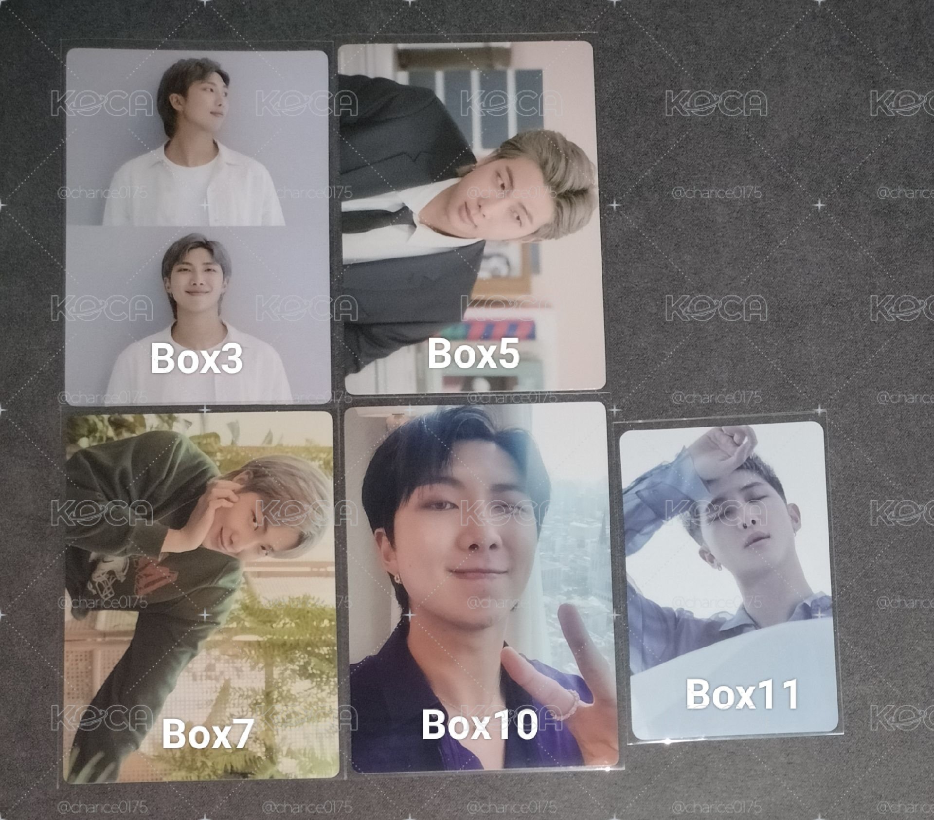 歷年Merch Box 會員禮卡 南俊
