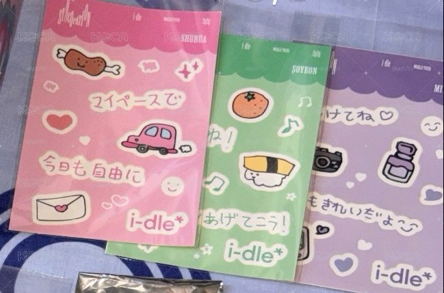 i-dle橫濱場扭蛋貼紙