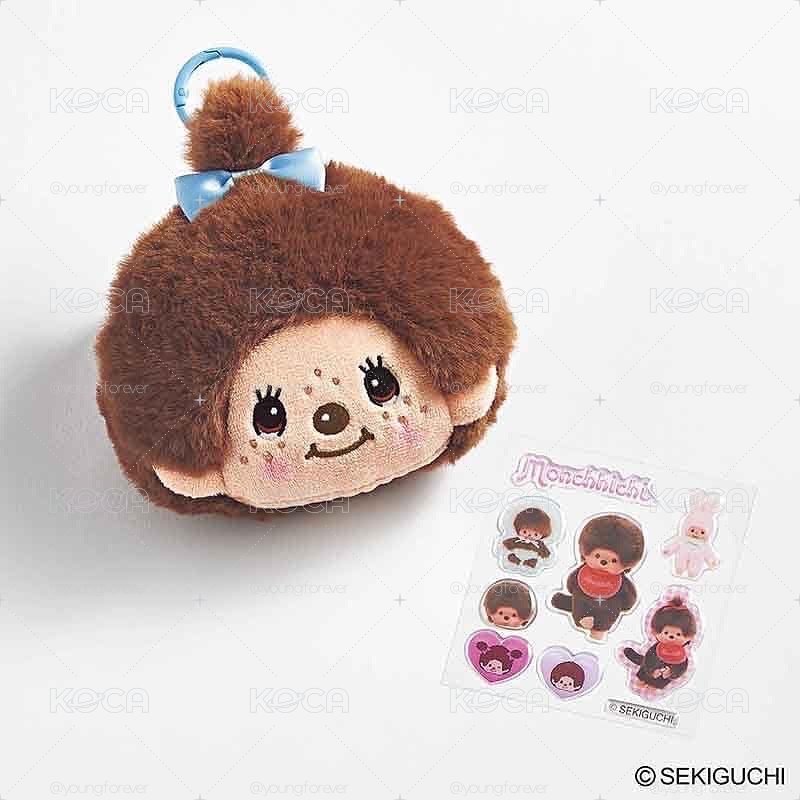 Monchhichi夢奇奇臉部吊飾＆貼紙