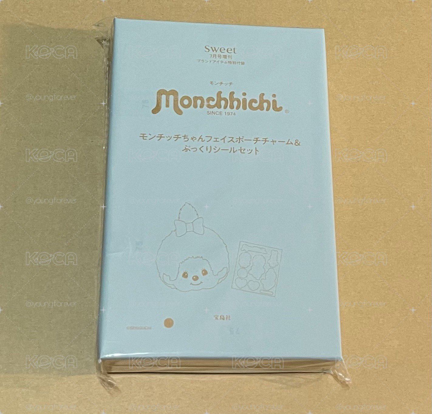 Monchhichi夢奇奇臉部吊飾＆貼紙