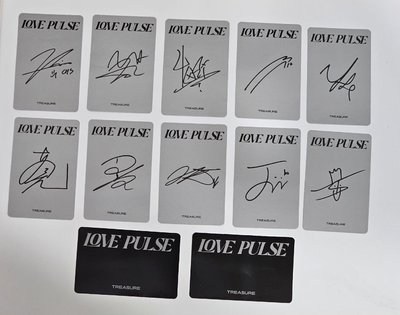 TREASURE 3rd MINI ALBUM  [ LOVE PULSE ] 全員+團卡 
