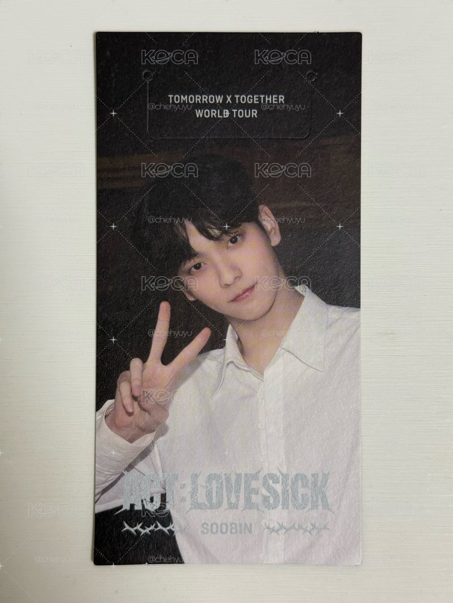 崔秀彬 休寧凱 一巡ACT:LOVESICK DVD 書籤