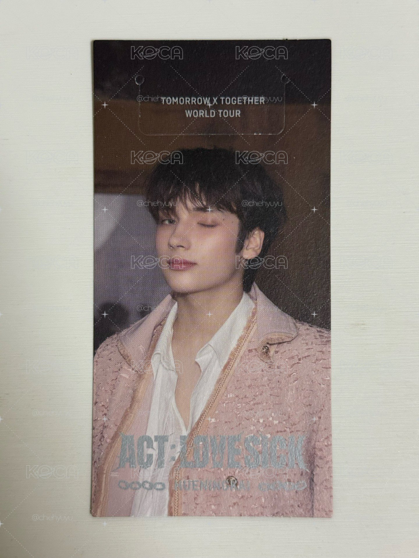 崔秀彬 休寧凱 一巡ACT:LOVESICK DVD 書籤