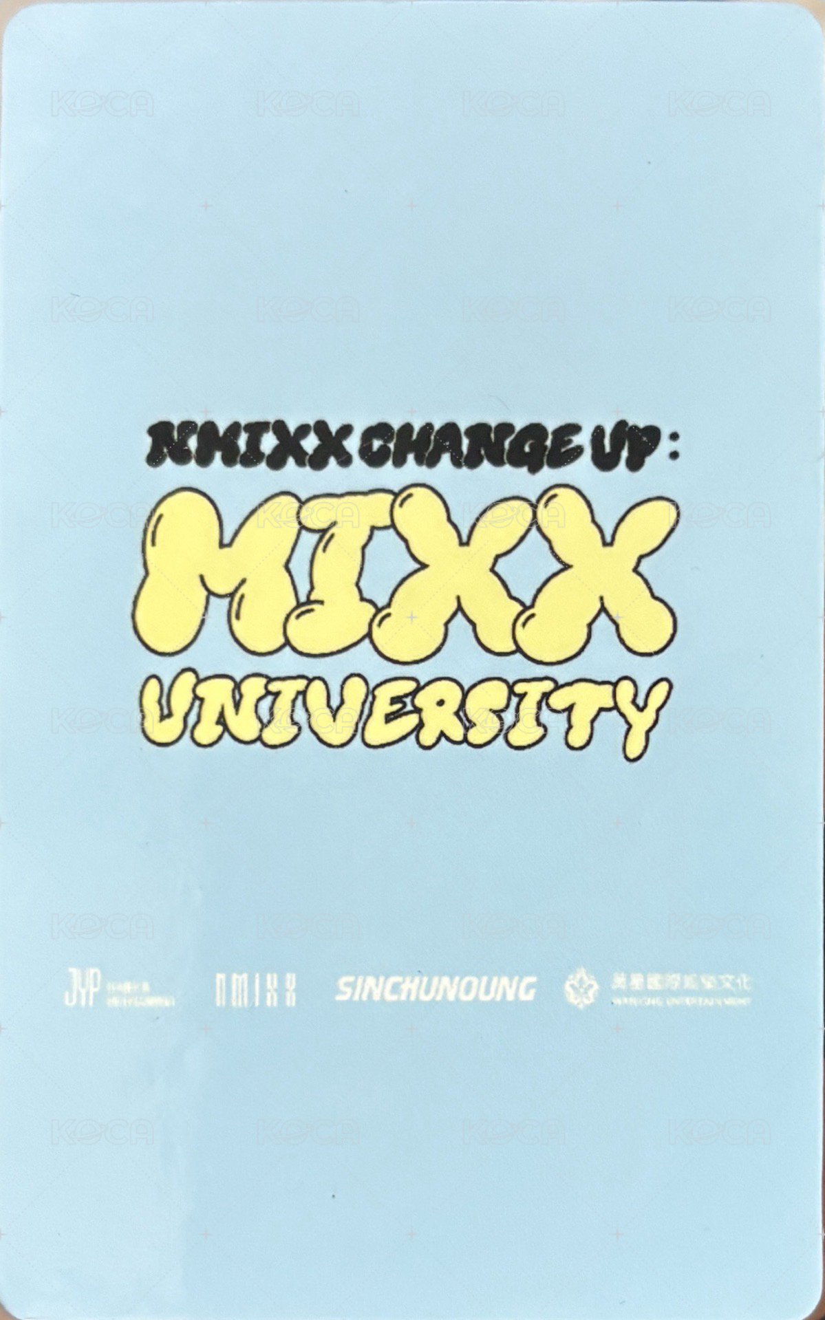 MIXX UNIVERSITY 澳門 中午場 入場卡 / 場限卡  背面
