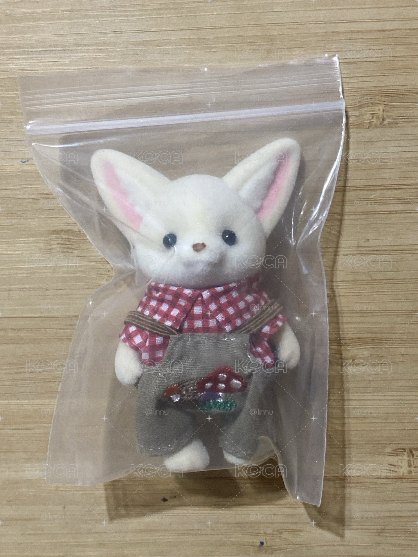 蘑菇與花朵 人形玩偶 小耳廓狐