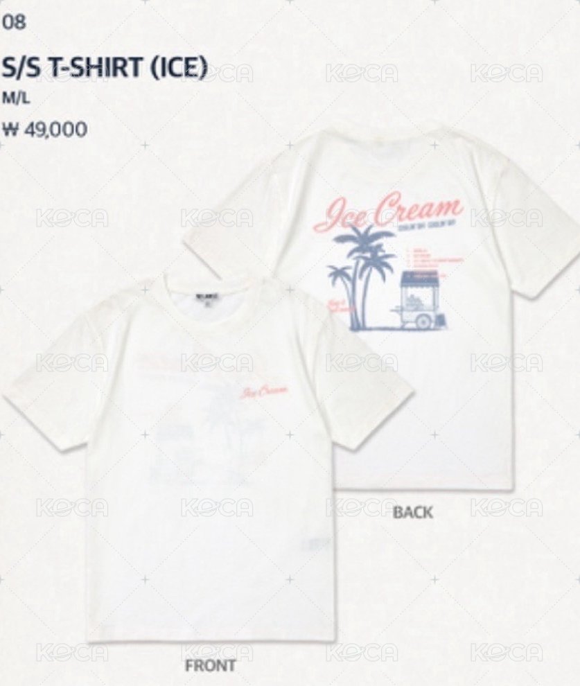 S/S T-Shirt（ICE）備註尺寸