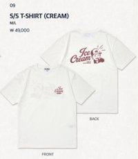 S/S T-Shirt（CREAM）備註尺寸 