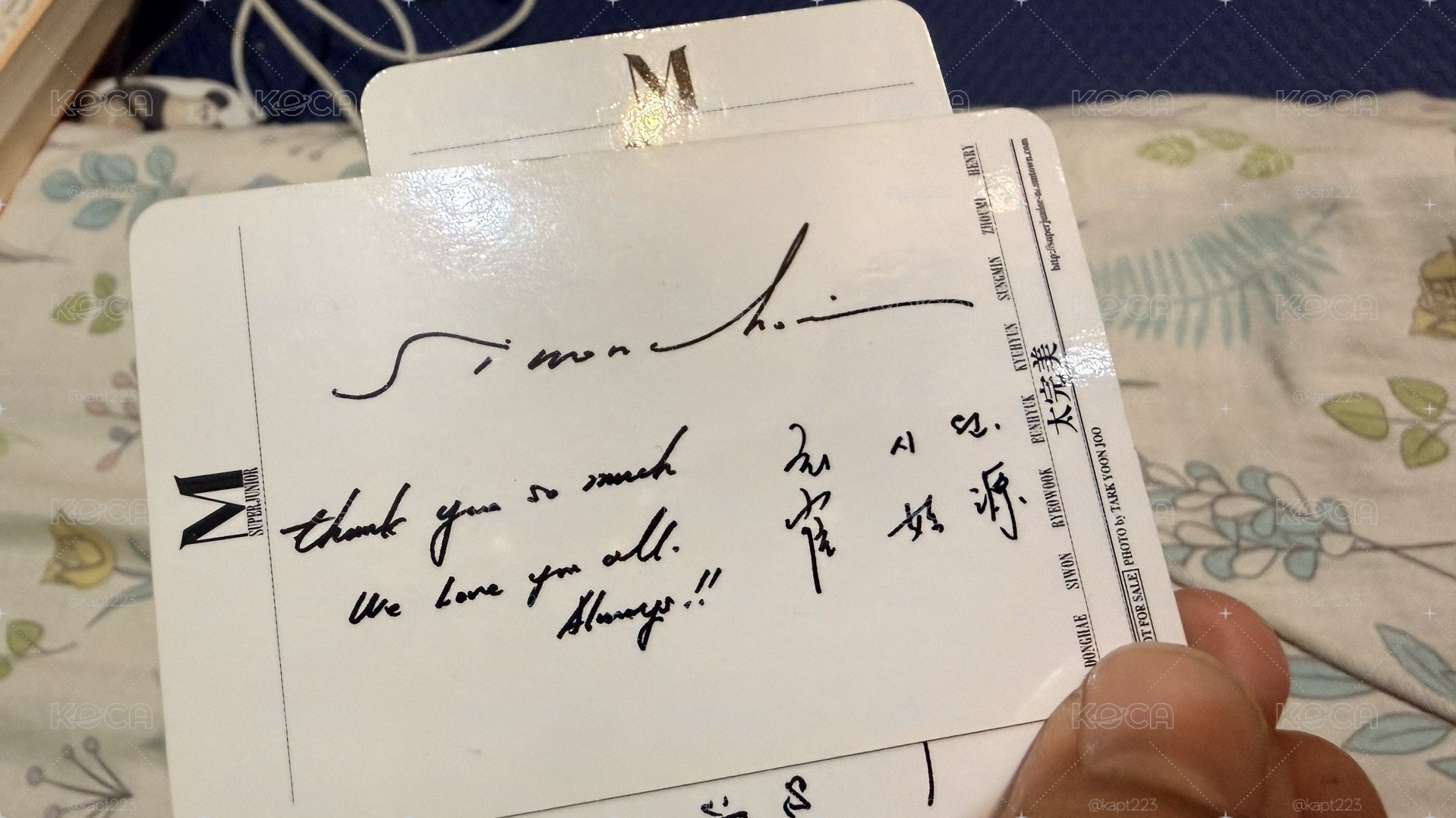 始源 太完美小卡