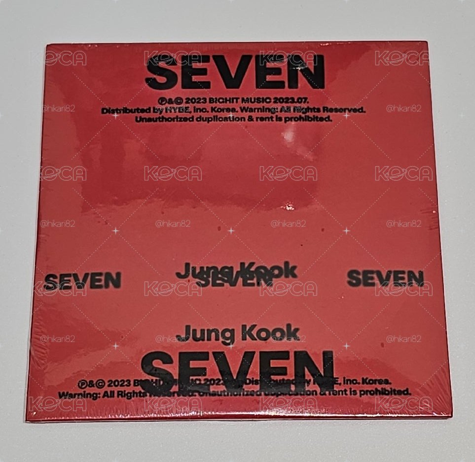 BTS 田柾國（Jungkook）GOLDEN CD SEVEN 美國單曲 Regular