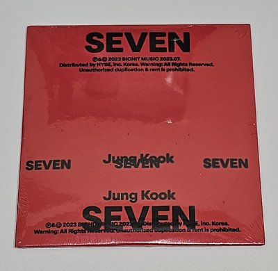 BTS 田柾國（Jungkook）GOLDEN CD SEVEN 美國單曲 Regular