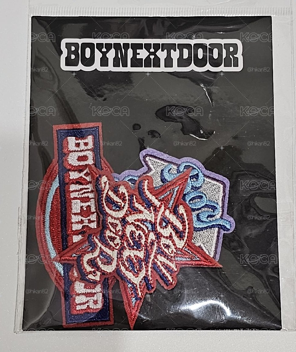 BOYNEXTDOOR WEGO 秋冬 刺繡貼 限量布貼特典