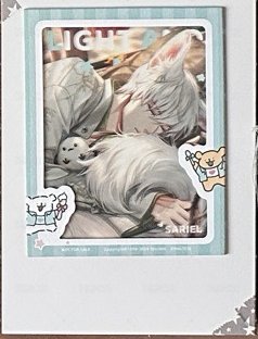 線條小狗聯名 透卡