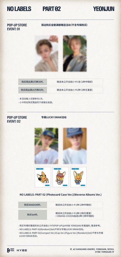 預購YEONJUN NO LABELS:PART 02 MD