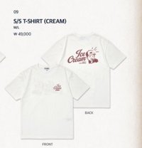 T恤 CREAM(備註尺寸