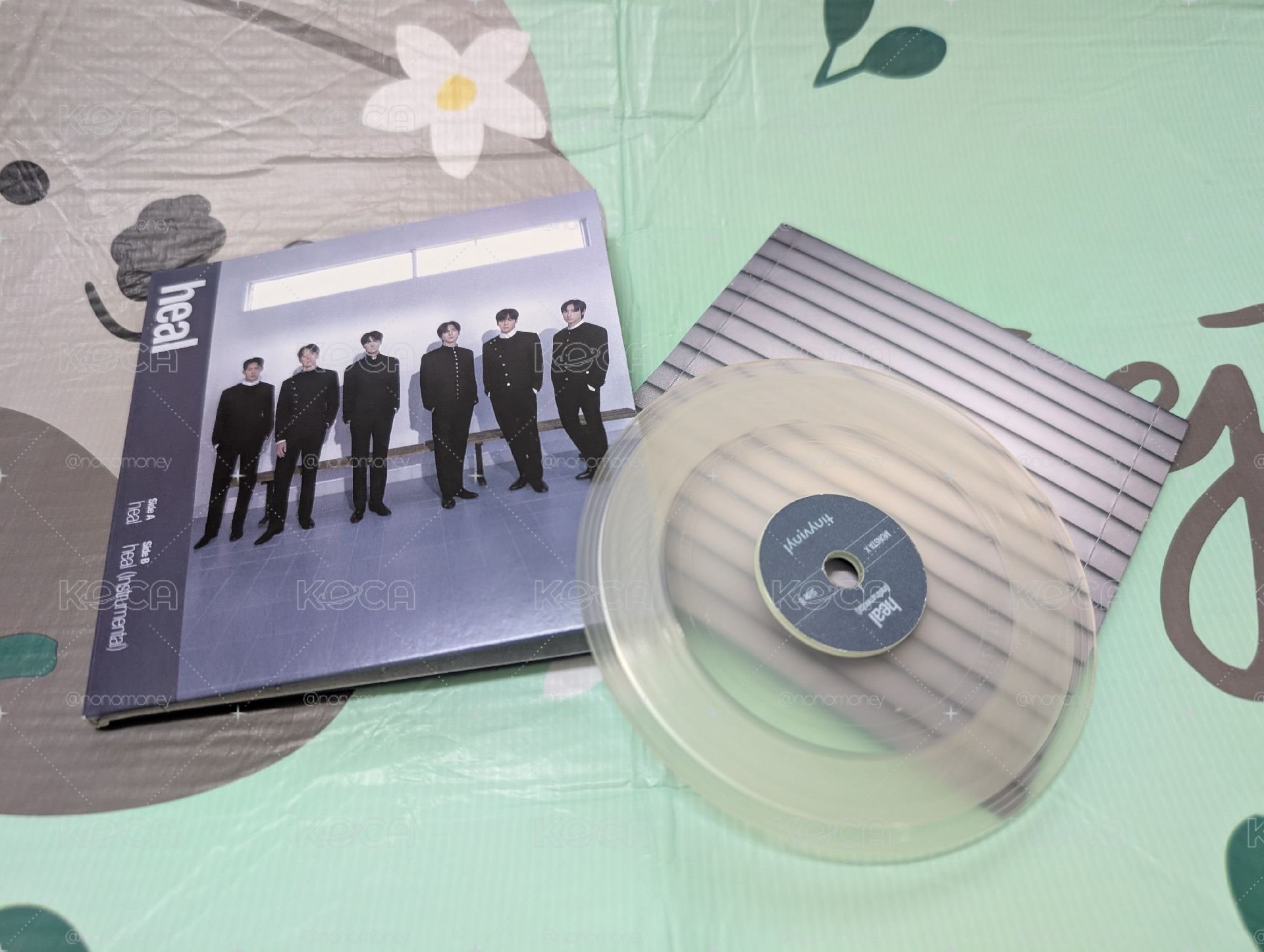 現貨monsta x unfold 迷你 4吋黑膠唱片  tiny vinyl 