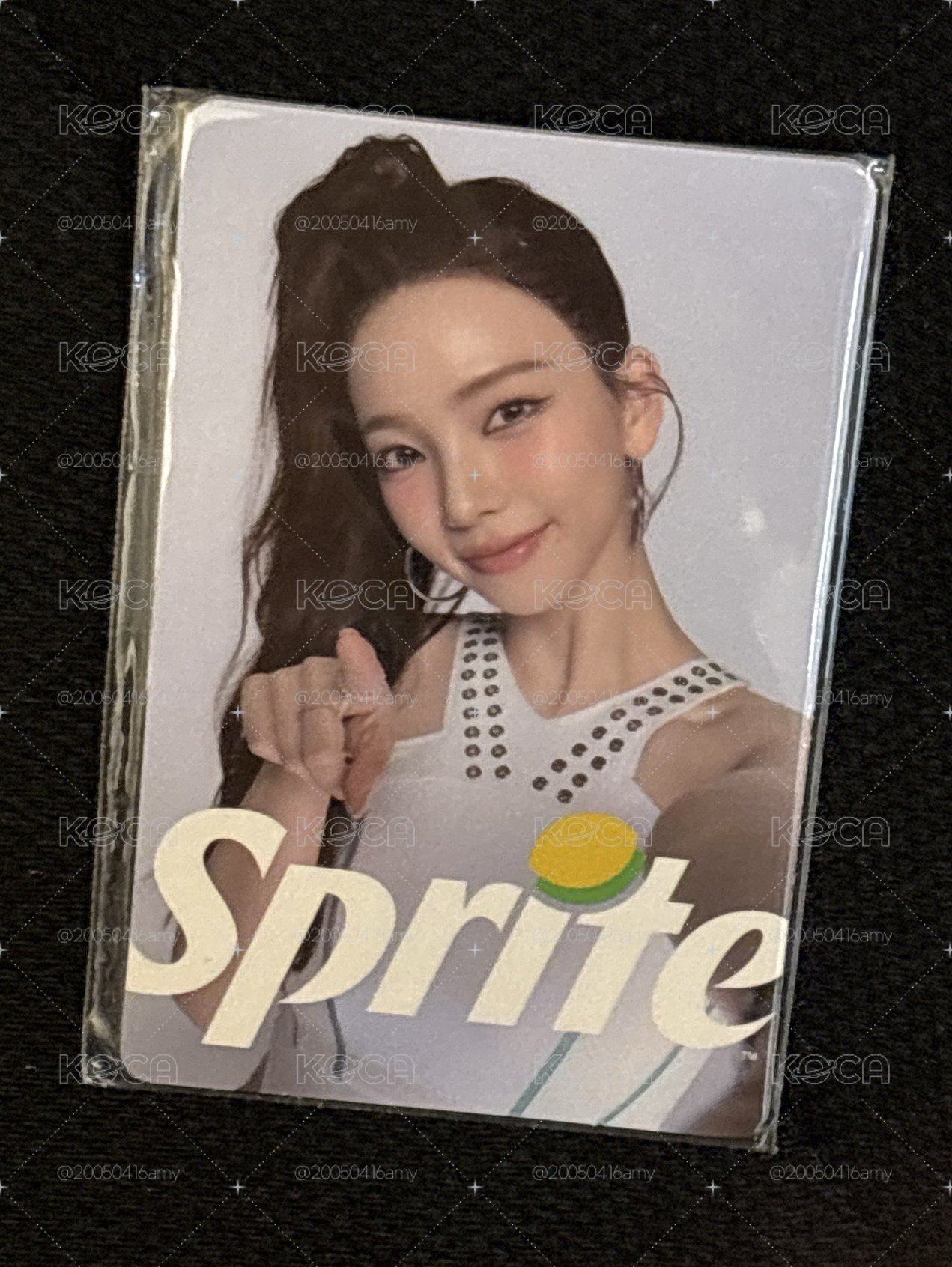 Karina 雪碧代言卡