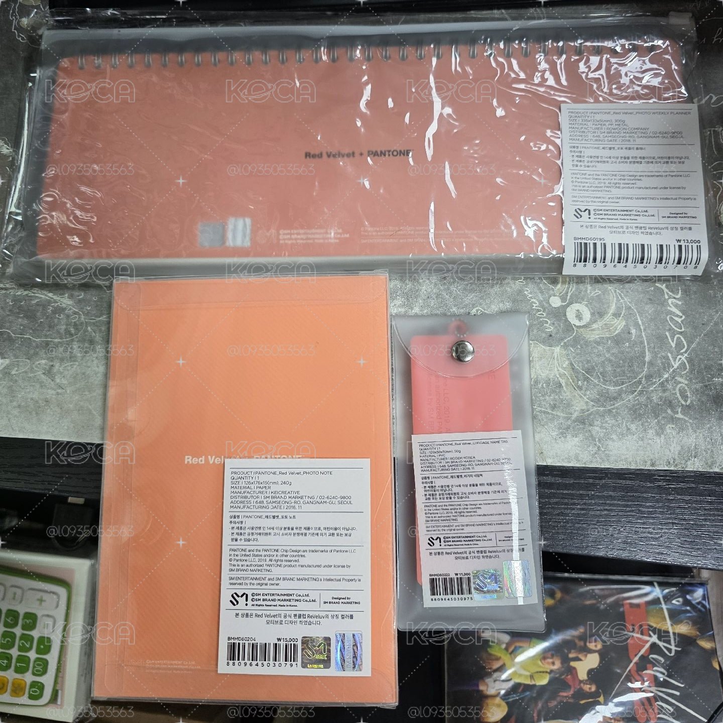 Red velvet PANTONE 聯名周邊 全新未使用
