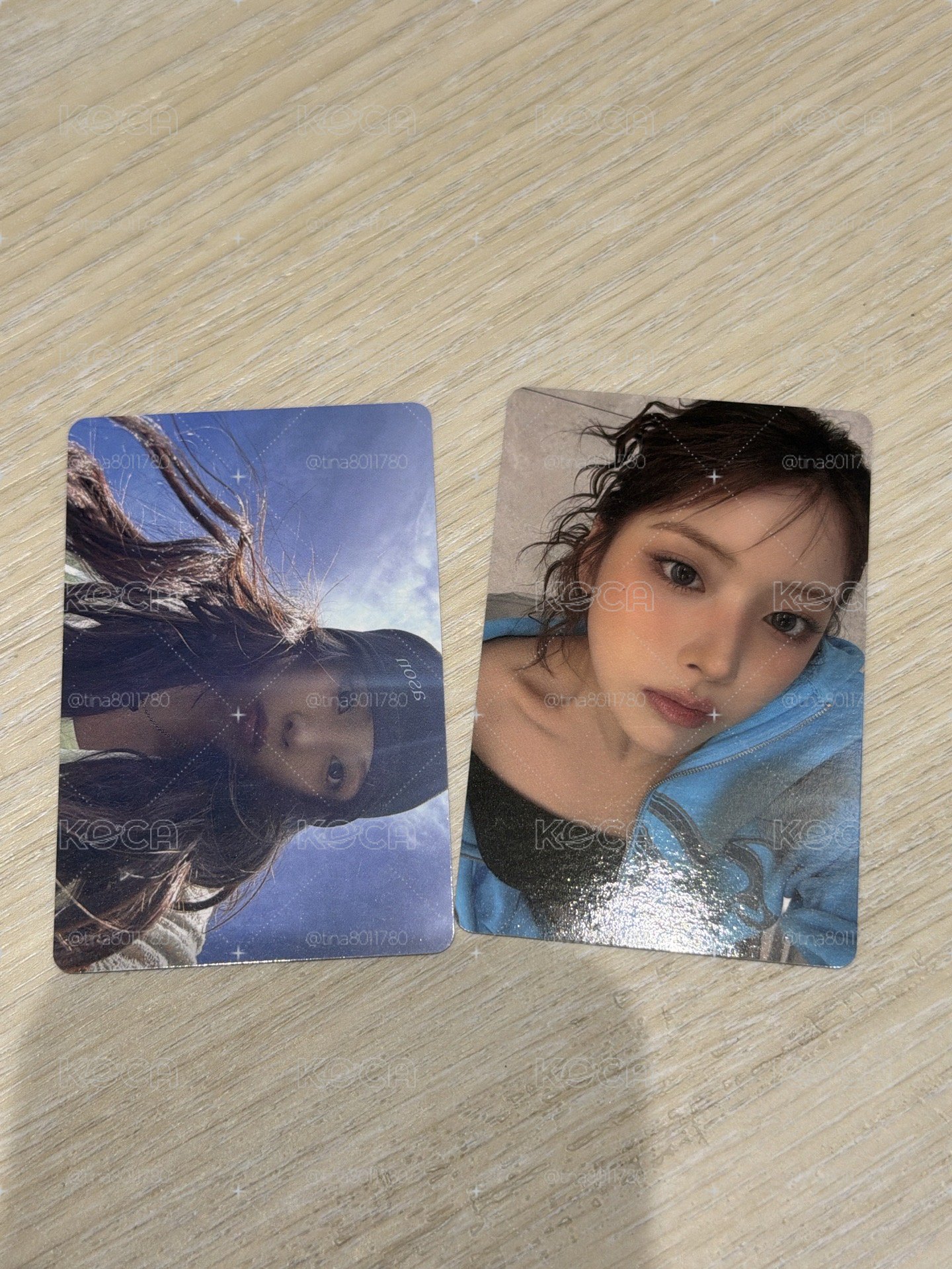 正規一 電子專 Blue ver. 專輯卡 jiwoo兩張