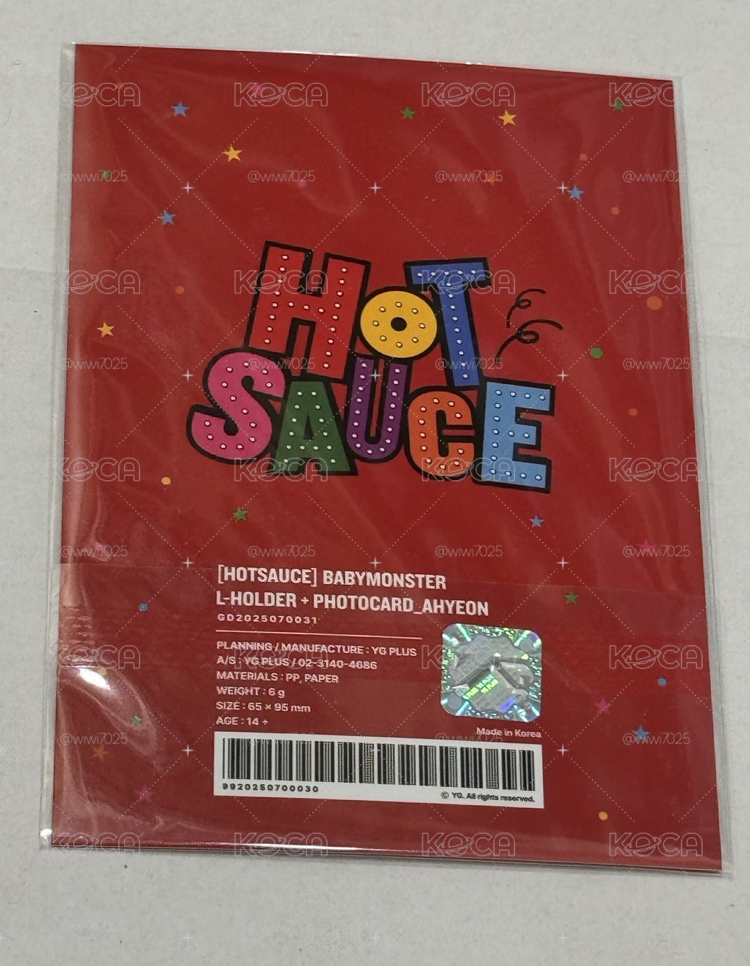 辣醬HOT SAUCE小紅帽雅賢L夾未拆