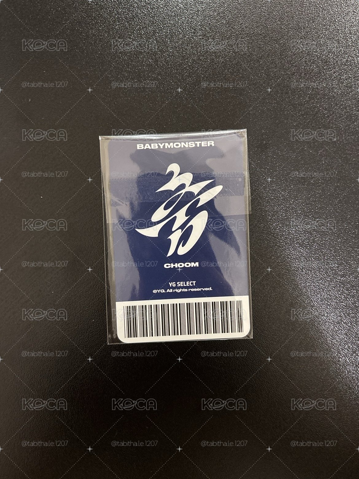 춤 (CHOOM) yg wvs 通用官拍 特典卡 A ver.