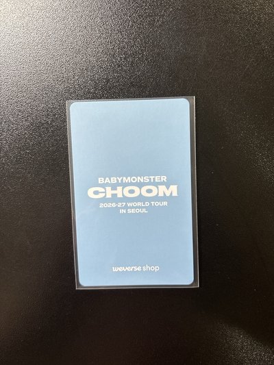 2026-27世巡 首爾展位 入場卡 / 場限卡 自拍 ver.A
