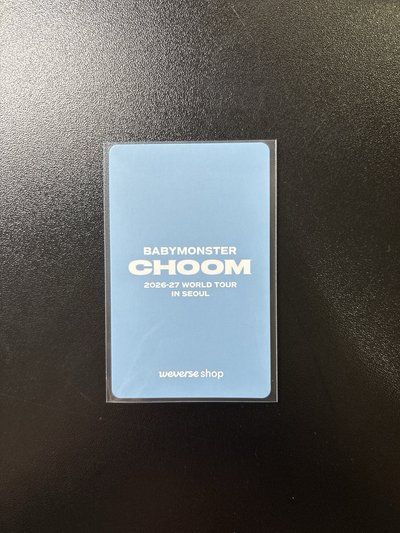 2026-27世巡 首爾展位 入場卡 / 場限卡 自拍 ver.A