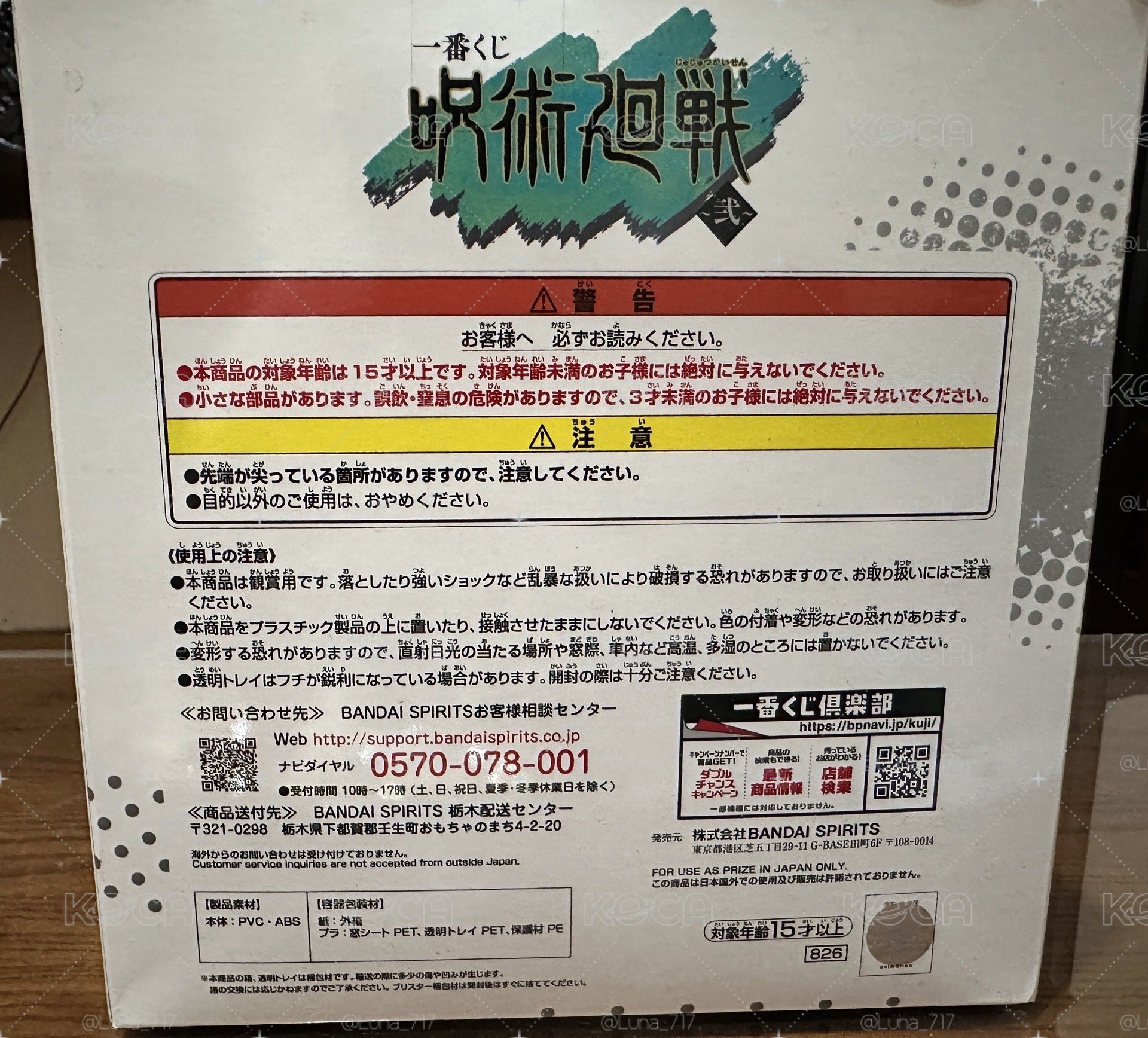 咒術迴戰 一番賞 B賞 伏黑惠