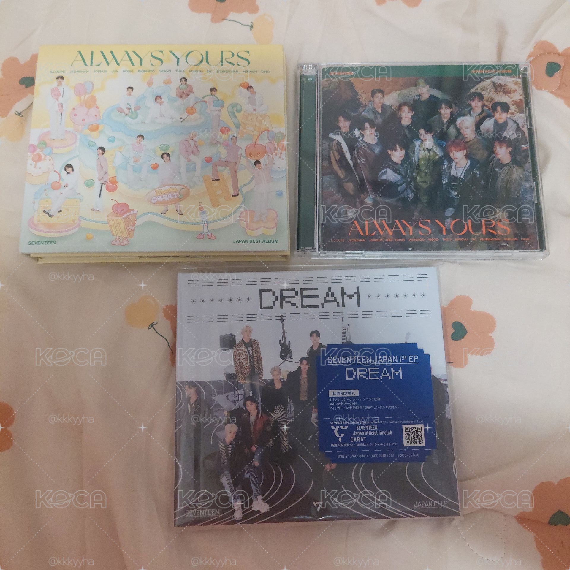 空專 SEVENTEEN 日單 愛的力量 克拉盤 DREAM Always yours