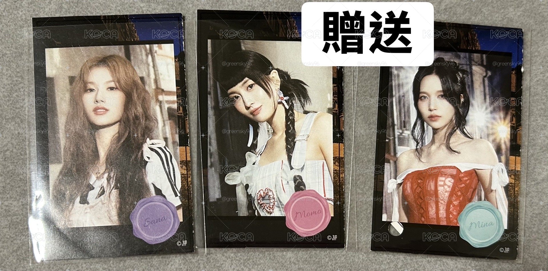 MISAMO透卡一組（贈送籤紙一組）