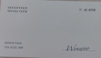 SOCIAL CLUB AL FINE 名片 雜誌卡 