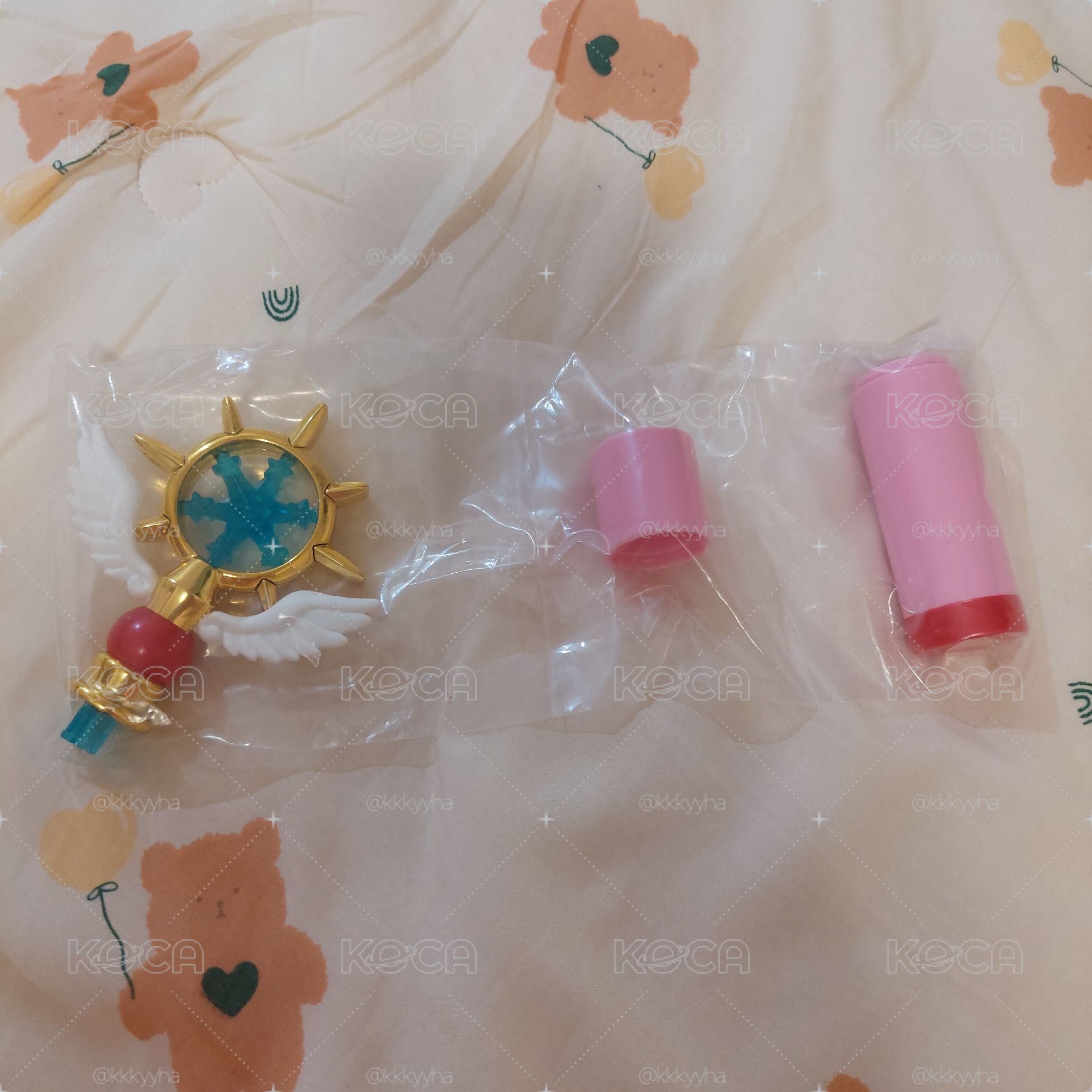 庫洛魔法使 扭蛋 衣架 衣櫃 衣服 魔杖