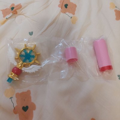 庫洛魔法使 扭蛋 衣架 衣櫃 衣服 魔杖