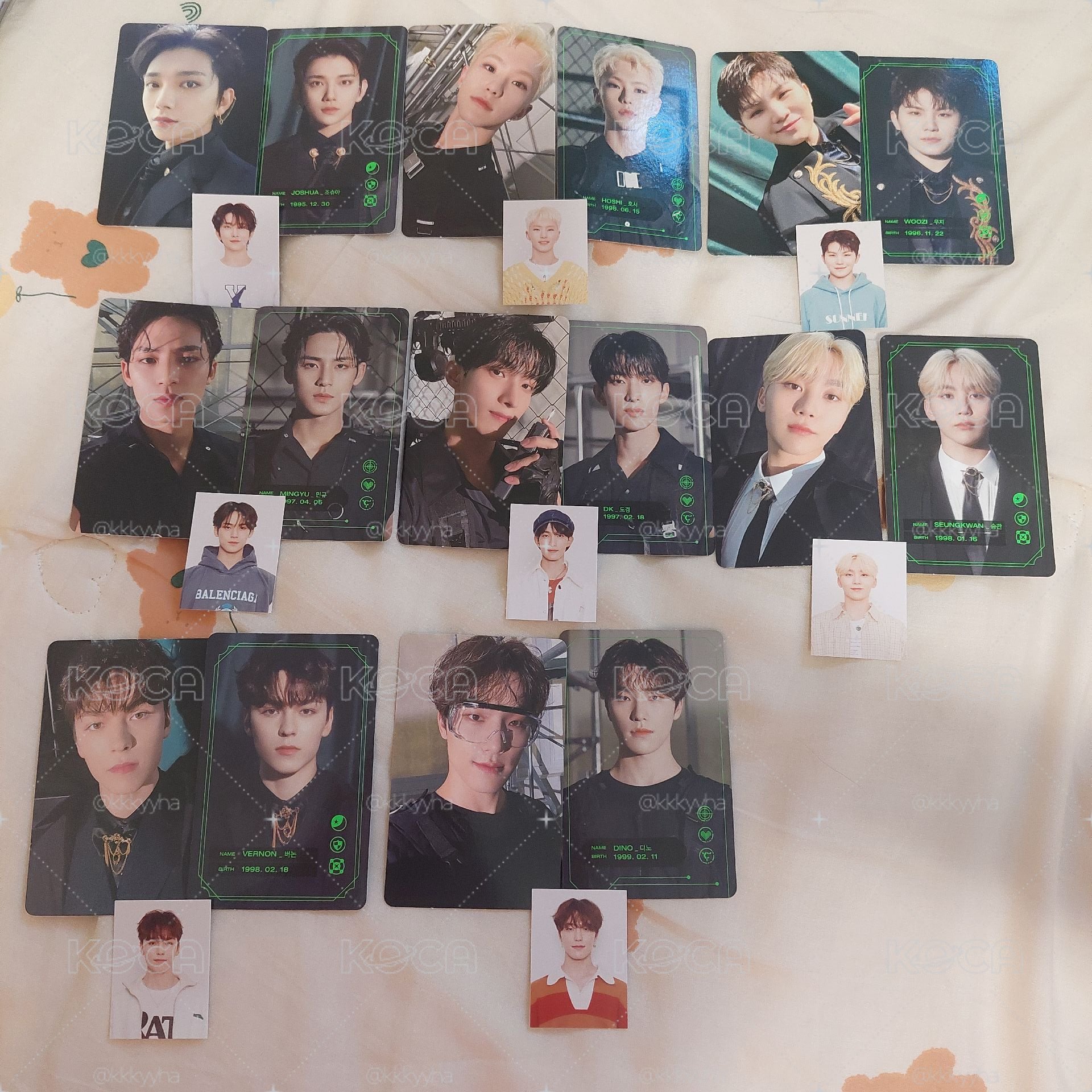SEVENTEEN 7期 會員禮 小卡 證件照