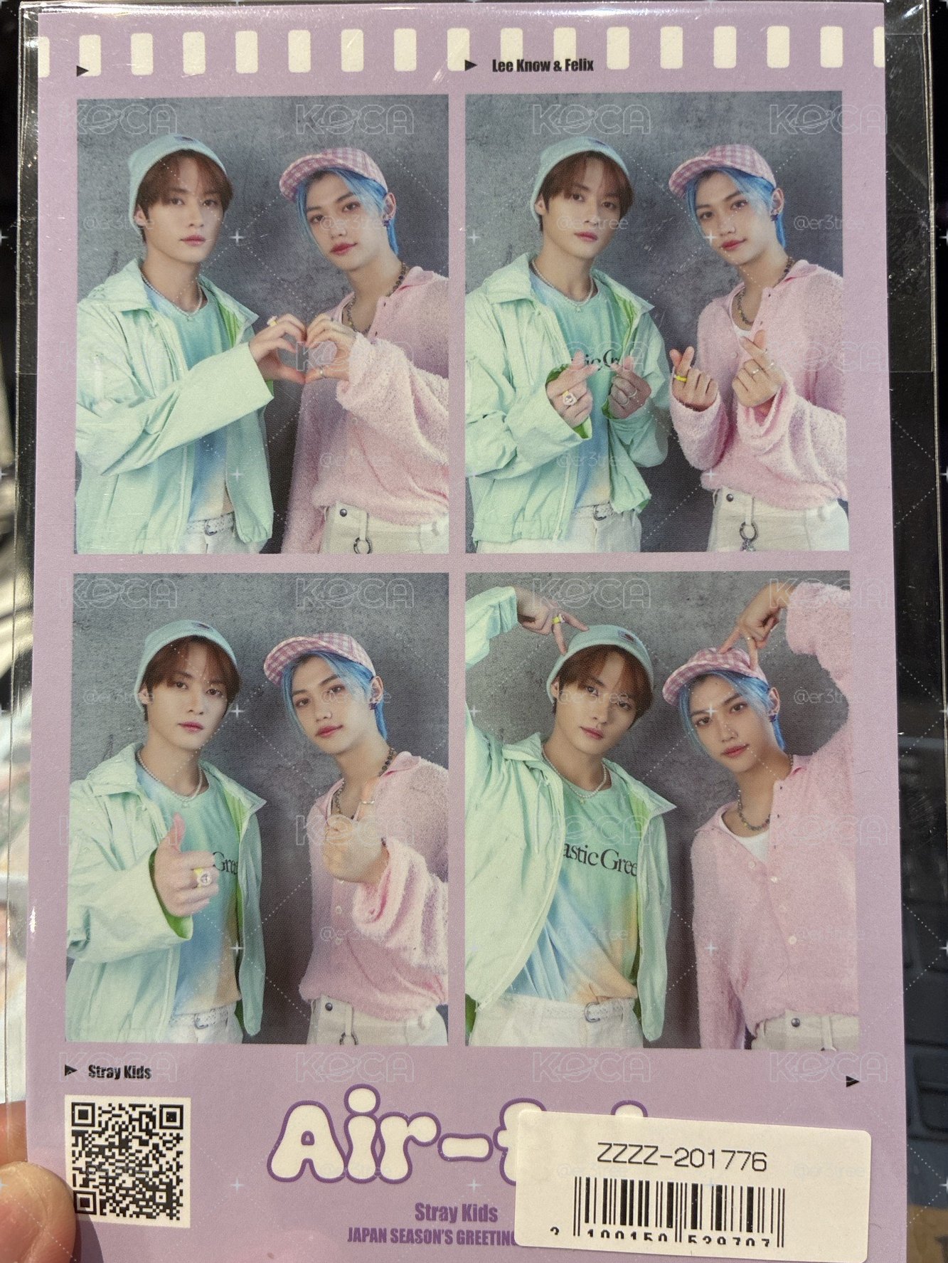 SKZ  日本年曆限定 雙人人生四格 旻浩龍馥