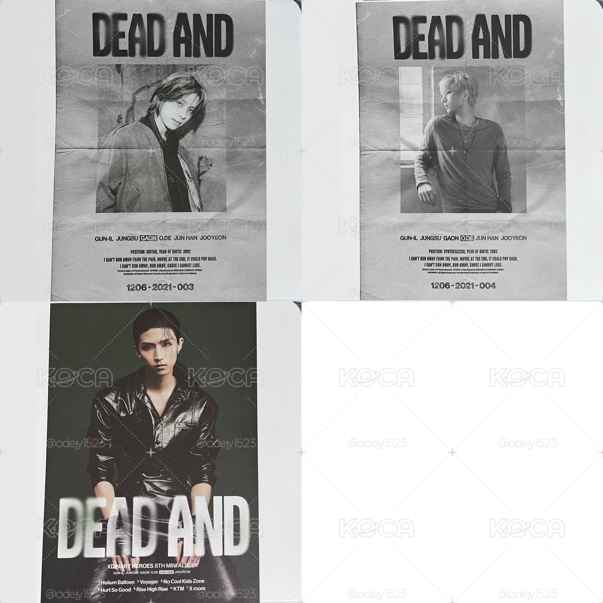 Xdinary Heroes 迷你八輯 DEAD END 小卡 明信片 海報