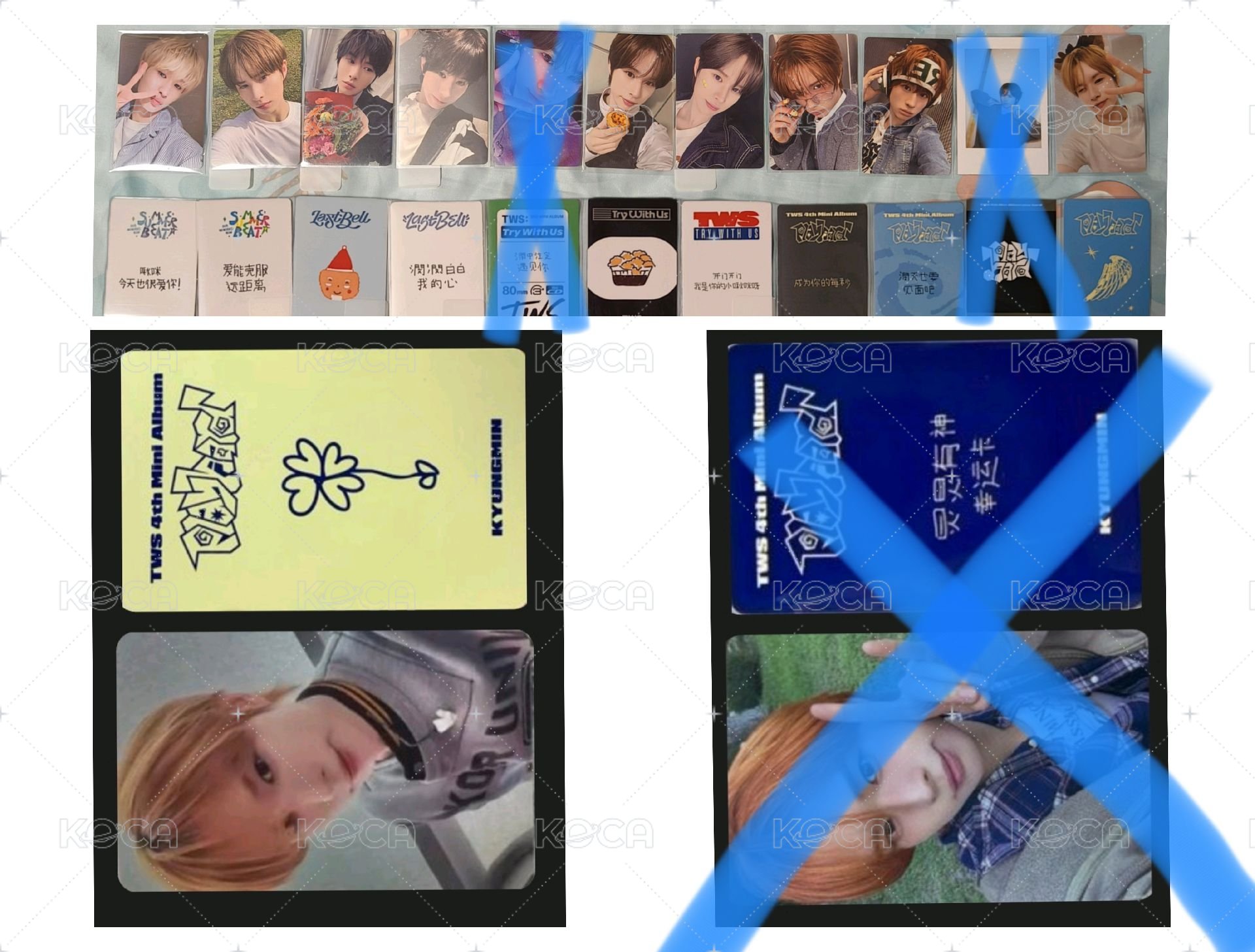 炅潣中背×6+手繪×3+幸運卡×1（不單出需多帶）［迷你三綠背特典卡面微廠損有砍了］