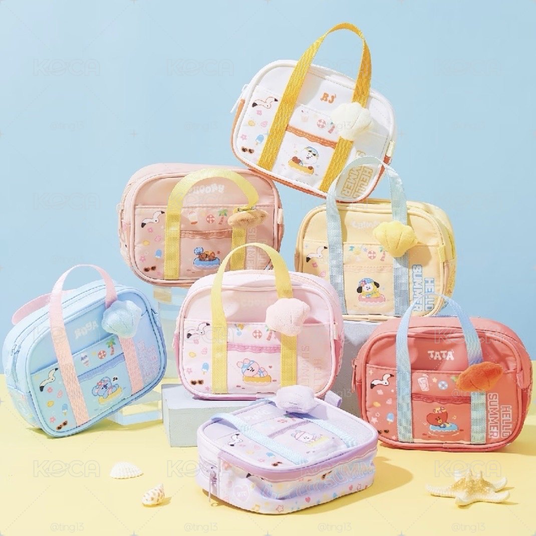現貨 BT21海邊派對 收納包/娃包